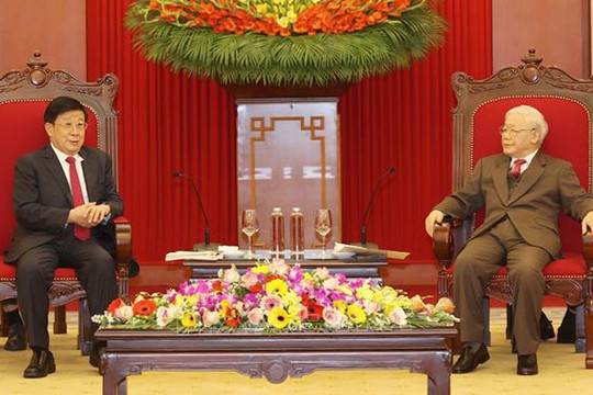 Tổng Bí thư, Chủ tịch nước Nguyễn Phú Trọng tiếp Ủy viên Quốc vụ, Bộ trưởng Bộ Công an Trung Quốc