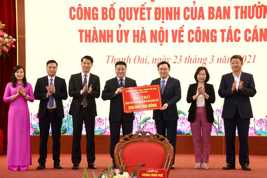 Huyện Thanh Oai kiến nghị được lập quy hoạch lên quận vào năm 2028