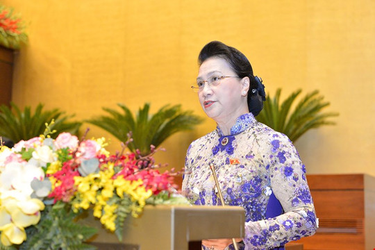 Miễn nhiệm Chủ tịch Quốc hội, Chủ tịch Hội đồng Bầu cử quốc gia đối với đồng chí Nguyễn Thị Kim Ngân
