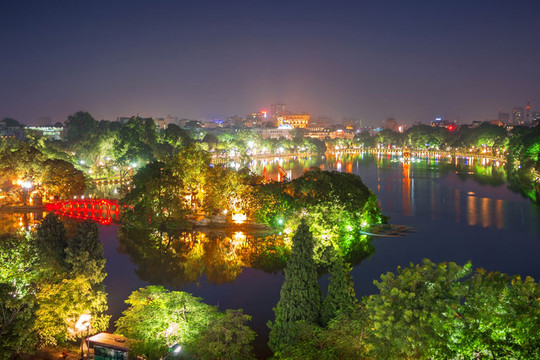 Đầu tư 113,174 tỷ đồng thực hiện dự án chiếu sáng trang trí xung quanh hồ Hoàn Kiếm