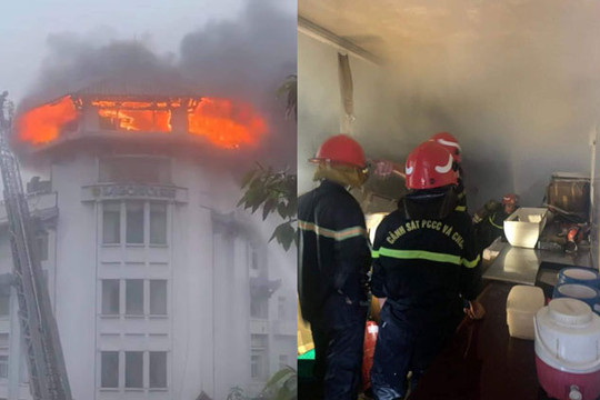 Thành phố Hồ Chí Minh: Khách sạn tại quận 5 cháy lớn giữa trời mưa