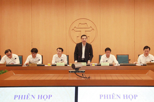 UBND thành phố Hà Nội đóng góp ý kiến vào dự thảo Chương trình hành động của Đảng bộ thành phố