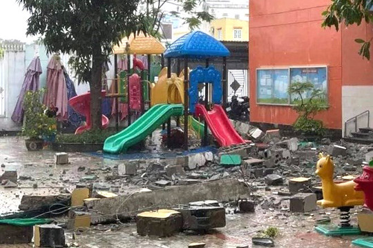 Thành phố Hồ Chí Minh: Vụ tường đổ tại trường mầm non là do tường chịu lực kém