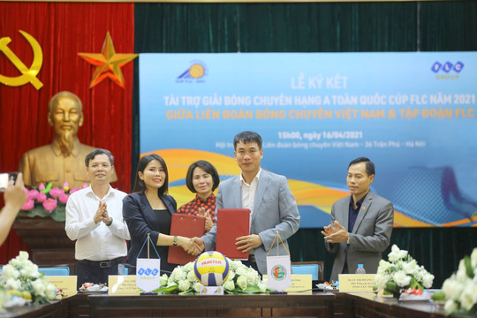Liên đoàn Bóng chuyền Việt Nam ra mắt nhà tài trợ Giải bóng chuyền hạng A toàn quốc