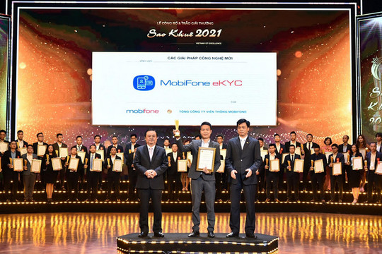 MobiFone nhận 9 giải thưởng Sao Khuê 2021