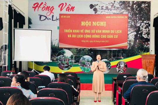 Huyện Thường Tín: Trang bị thêm kỹ năng làm du lịch cho người dân xã Hồng Vân