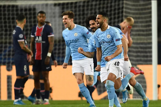 Bán kết lượt đi Champions League: Man City ngược dòng hạ PSG ở Paris