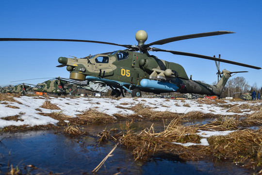 Dàn trực thăng tối tân của Nga chuẩn bị cho duyệt binh 9-5