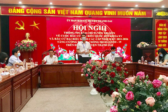 Huyện Thanh Oai: Khẩn trương, nghiêm túc thực hiện các phần việc phục vụ cuộc bầu cử