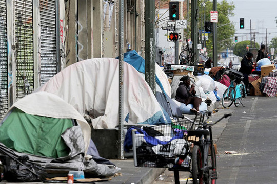 Mỹ: Bang California dành 12 tỷ USD để giải quyết vấn đề người vô gia cư