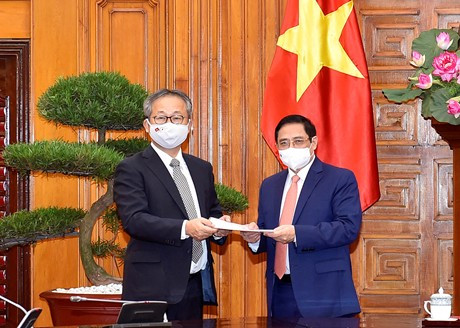 Thủ tướng Phạm Minh Chính tiếp Đại sứ Nhật Bản tại Việt Nam Yamada Takio