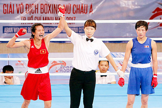 Võ sĩ Nguyễn Thị Tâm giành suất chính thức dự Olympic cho boxing Việt Nam