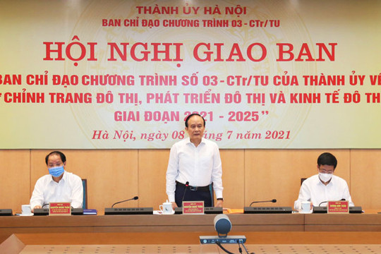 Giao ban triển khai Chương trình số 03-CTr/TU của Thành ủy Hà Nội