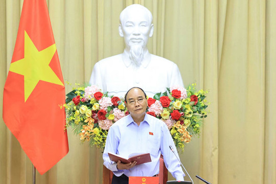 Chủ tịch nước Nguyễn Xuân Phúc làm việc với Hội Nạn nhân chất độc da cam Việt Nam và Hội Hỗ trợ gia đình liệt sĩ Việt Nam