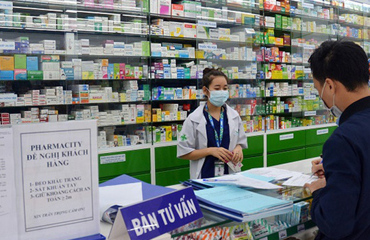 Điểm bán lẻ thuốc tân dược tại các quận nội thành Hà Nội