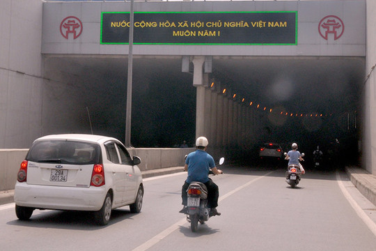 Từ ngày 4-8, cấm một chiều phương tiện lưu thông qua hầm Kim Liên