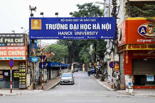Phê duyệt chỉ giới đường đỏ đường vào Trường Đại học Hà Nội