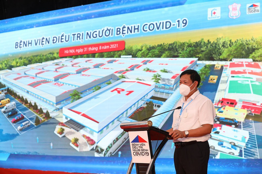 Khánh thành Bệnh viện điều trị người bệnh Covid-19 tại Hà Nội