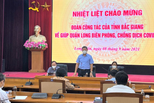Gặp mặt Đoàn cán bộ y tế tỉnh Bắc Giang đến hỗ trợ Hà Nội phòng, chống dịch