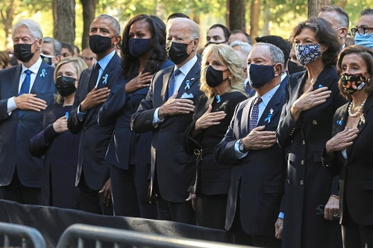 Giới lãnh đạo Mỹ dự lễ tưởng niệm ngày diễn ra vụ khủng bố 11-9