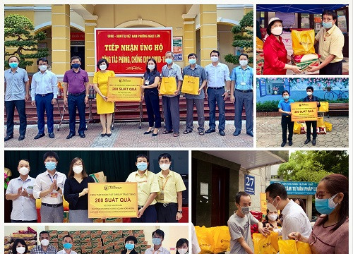 Cán bộ T&T Group trao tặng 3.000 suất quà cho người dân Hà Nội gặp khó khăn do dịch Covid-19