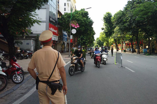 Kiểm soát 13.271 lượt phương tiện ra - vào thành phố Hà Nội ngày cuối tuần