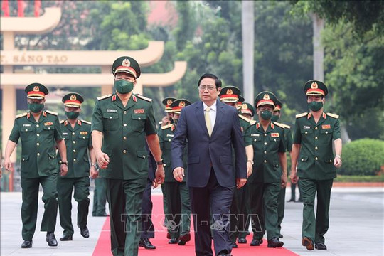 Thủ tướng Phạm Minh Chính: Học viện Quốc phòng lấy nhà trường làm nền tảng, giảng viên làm động lực, học viên làm trung tâm