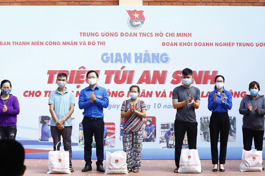 5.000 ''Túi quà an sinh'' hỗ trợ thanh niên công nhân, người lao động bị mất việc làm