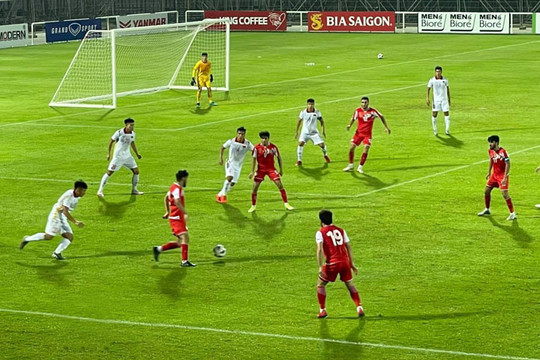 U23 Việt Nam hòa U23 Tajikistan trong trận giao hữu