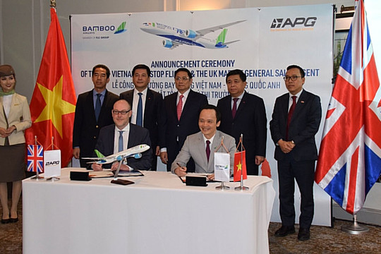 Thủ tướng dự lễ công bố đường bay thẳng Việt Nam – Vương quốc Anh của Bamboo Airways