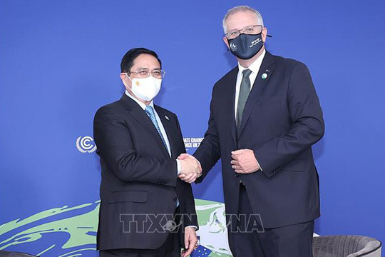 Thủ tướng Chính phủ Phạm Minh Chính tiếp Thủ tướng Australia và Chủ tịch Ủy ban châu Âu