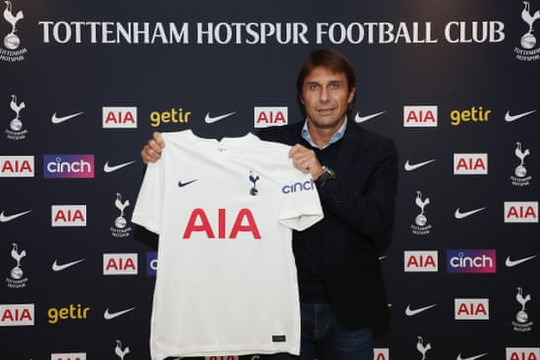 Antonio Conte trở thành huấn luyện viên mới của Tottenham