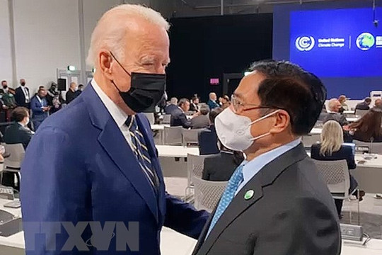 Hội nghị COP26: Thủ tướng Phạm Minh Chính gặp lãnh đạo các nước Hoa Kỳ, Hàn Quốc, Thái Lan