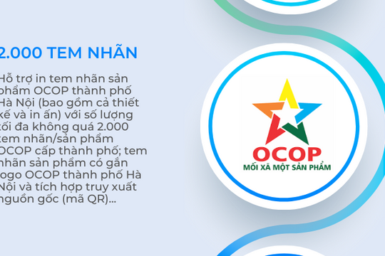 Phấn đấu 100% chủ thể có chứng nhận OCOP được hỗ trợ nhãn hiệu