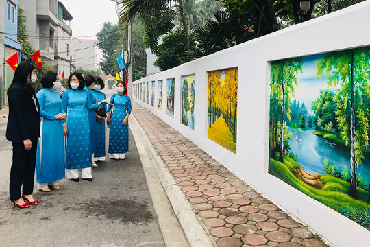 Khánh thành công trình ''Tuyến đường kiểu mẫu'' chào mừng Đại hội phụ nữ thành phố Hà Nội