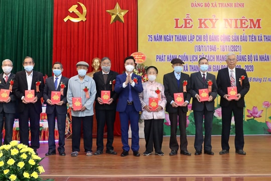 Xã Thanh Bình (huyện Chương Mỹ) kỷ niệm 75 năm thành lập chi bộ Đảng đầu tiên