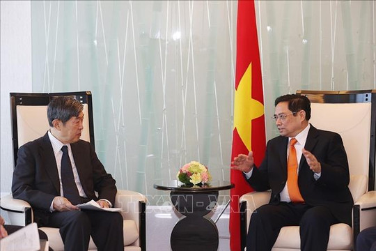 Thủ tướng Phạm Minh Chính tiếp Chủ tịch JICA Kitaoka Shinichi