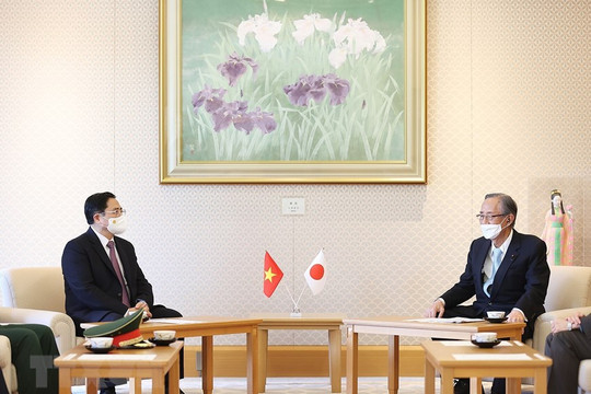 Thủ tướng Chính phủ Phạm Minh Chính hội kiến với Chủ tịch Hạ viện Nhật Bản Hosoda Hiroyuki