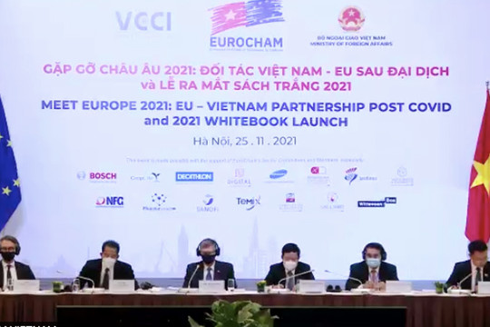 Gặp gỡ Châu Âu 2021: Đối tác Việt Nam - EU hậu Covid-19 và công bố Sách trắng EuroCham 2021
