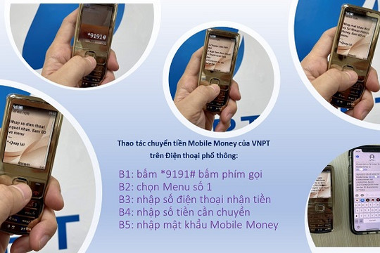 Hướng dẫn sử dụng VNPT Mobile Money trên điện thoại phổ thông và thông minh