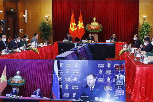 Việt Nam tham dự hội nghị trực tuyến liên đảng quốc tế do Đảng Nước Nga Thống nhất chủ trì