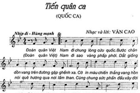 Bộ Văn hóa, Thể thao và Du lịch: Không được có bất kỳ hành vi nào ngăn chặn việc phổ biến Quốc ca Việt Nam