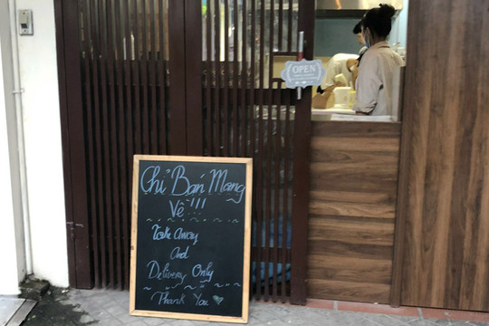 Cửa hàng ăn uống tại 2 phường Quảng An, Yên Phụ chỉ được phép bán mang về