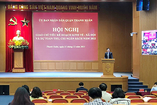 Quận Thanh Xuân giao nhiệm vụ, chỉ tiêu kinh tế - xã hội năm 2022