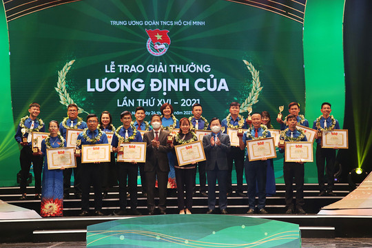 57 nhà nông trẻ xuất sắc được trao Giải thưởng Lương Định Của