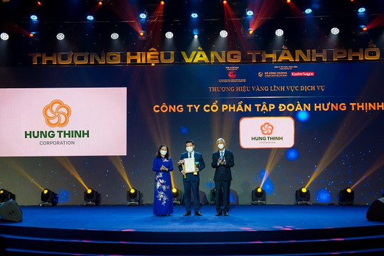 Tập đoàn Hưng Thịnh nhận giải Thương hiệu Vàng thành phố Hồ Chí Minh 2021