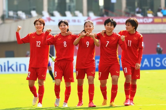 Đội tuyển nữ Việt Nam thắng Thái Lan 2-0 trong trận play-off Asian Cup nữ 2022