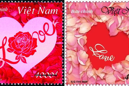 Phát hành bộ tem bưu chính chủ đề tình yêu nhân ngày 14-2