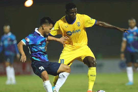 Vòng 2 V.League 1-2022: Sông Lam Nghệ An trắng tay trên sân nhà