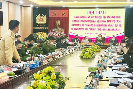 Công an thành phố Hà Nội tổ chức góp ý 3 dự án luật quan trọng
